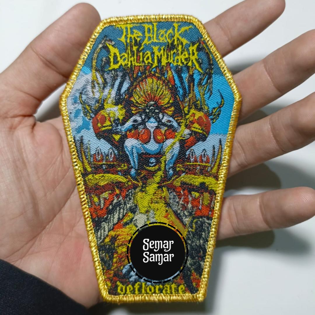 The Black Dahlia Murder 'deflorate' Woven Patch | Death Metal Sew