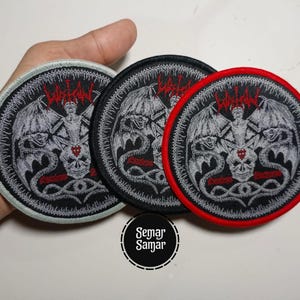 Watain Lawless Darkness Patch | Black Metal Band Woven Patch for Battle Jacket Vest | Collectible Extreme Metal Patch | Metal Kutte aufnäher