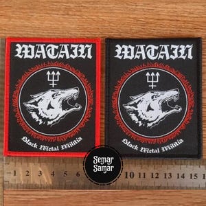 Watain Black Metal Militia Woven Patch: Battle Jacket Vest Applique