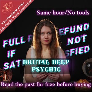 Tarot Card Reading/Angel's energy Reading/Same Hour Reading, Brutal Reading, Psychic reading, soul mate/Full refund if not satisfied