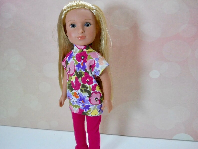 Doll Clothes fits American Girl 14/" Wellie Wisher Pink T-Shirt