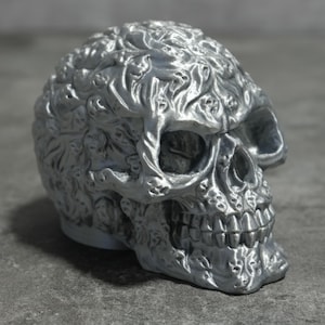 Osłona kuli zaczepu Skull Hitch – Dekoracja Soul Skull | Zaczep holowniczy, Nasadka/pokrywa zaczepu holowniczego | Gotyckie akcesorium samochodowe | Pokrywa zaczepu drukowana w 3D