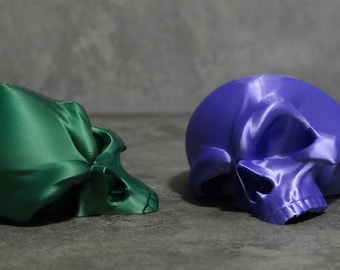 Spooky Skull Desk Decoration, Creepy Gothic Wall Decor | Spooky Halloween Decoration, 3D Printed Skull Ornament, 3d printed Spooky Wall Art