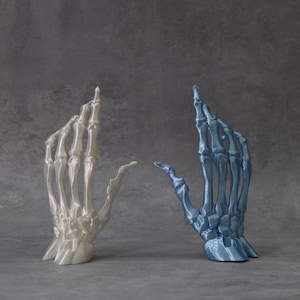 Bone Hand Wall Hook | Skeleton Hand with Screw | Skeleton Key Holder, Mug & Accessories Hanger | Skeleton Hand Wall Decor | 3D Printed