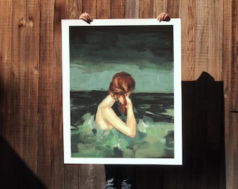 Married  to the Sea .  extra large wall art . giclee print