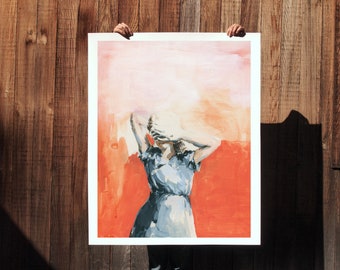 Unquelled . extra large wall art . giclee print