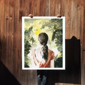 In The Pines . extra large wall art . giclee print