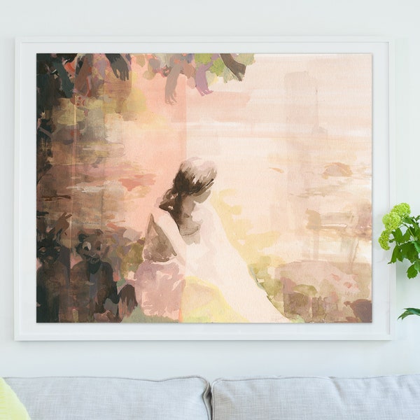 The Space Between . extra large wall art . horiztonal / landscape giclee print
