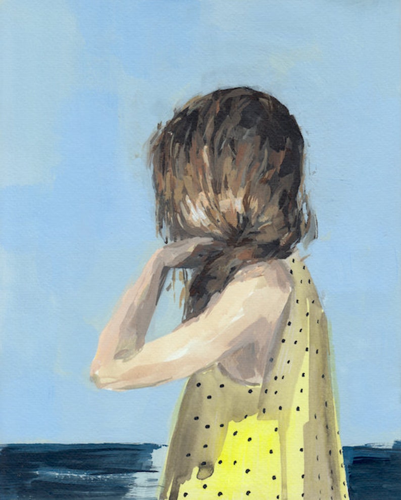 ready to give ready to hang CANVAS wall art gallery stretched giclee art print Seaside