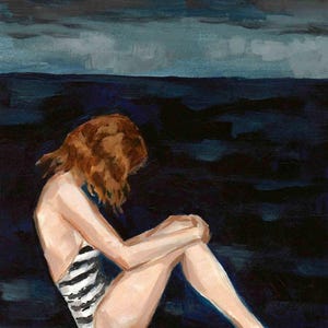 Dark Seas . giclee art print available in all sizes with framed and ready to hang options image 1
