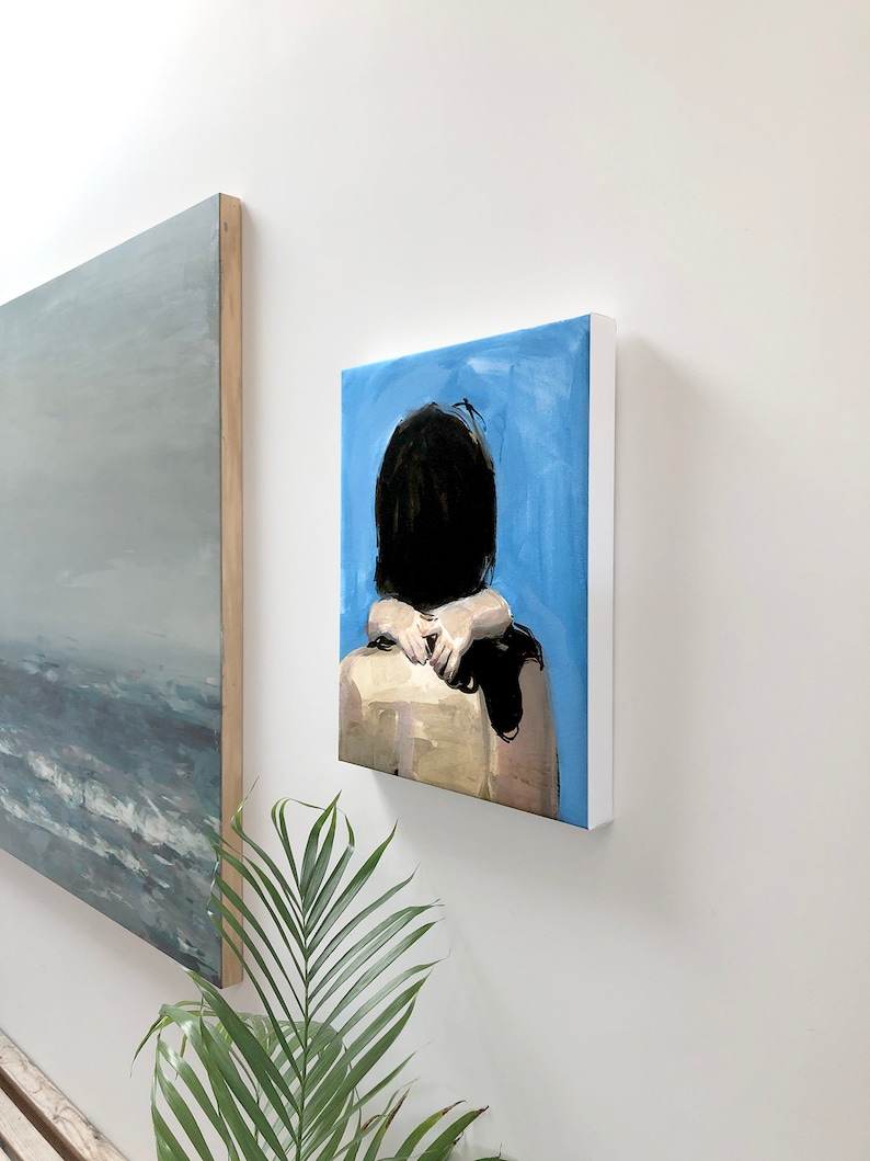 ready to give ready to hang CANVAS wall art gallery stretched giclee art print Seaside