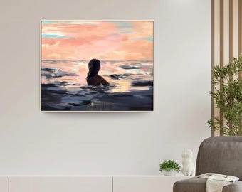 At Sunset . horiztonal / landscape giclee art print available in all sizes