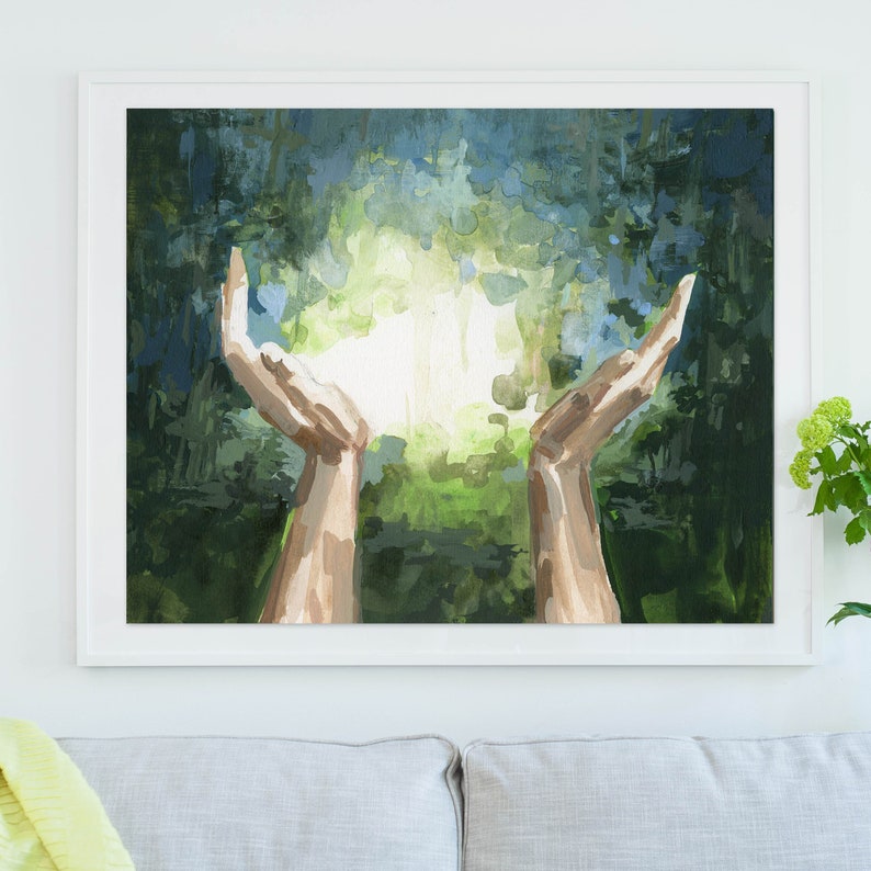 After the Other . extra large wall art . horizontal giclee art print image 1