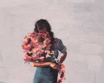 Flower Child .  giclee art print available in all sizes