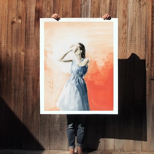 Flare . extra large wall art . giclee print image 1