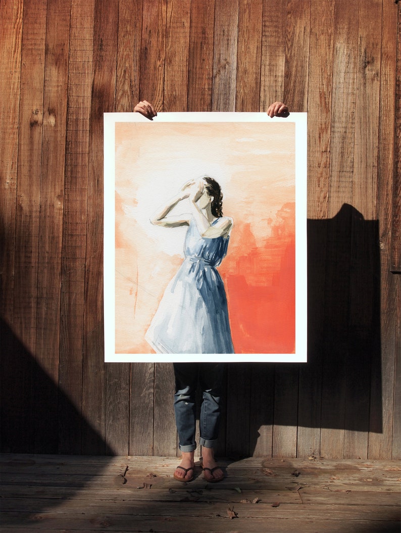 Flare . extra large wall art . giclee print image 1