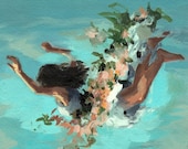 Happiness . giclee art print available in all sizes with framed and ready to hang options