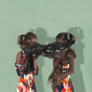 Friendship . extra large wall art . giclee print image 2