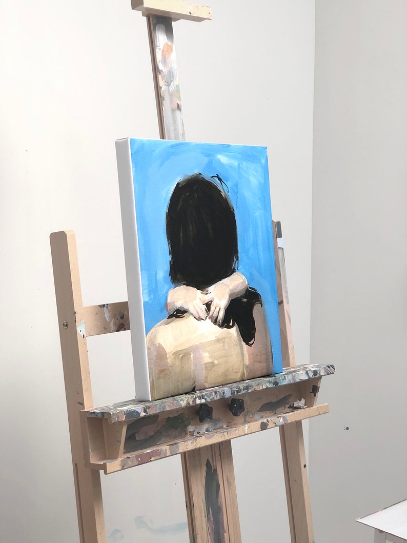 CANVAS Wall Art . Falling . Ready to Hang . Gallery Stretched Etsy