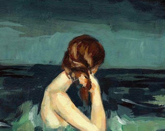 Married to the Sea . giclee art print with framed and ready to hang options