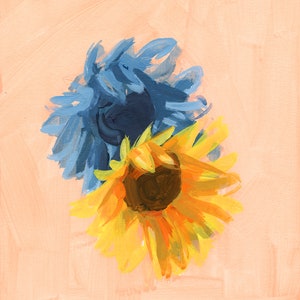 Sunflower, Moonflower . giclee art print