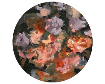Wildflowers . CIRCLE . giclee art print
