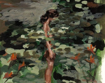Watching Trees  . giclee art print