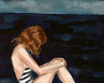 Dark Seas . giclee art print available in all sizes