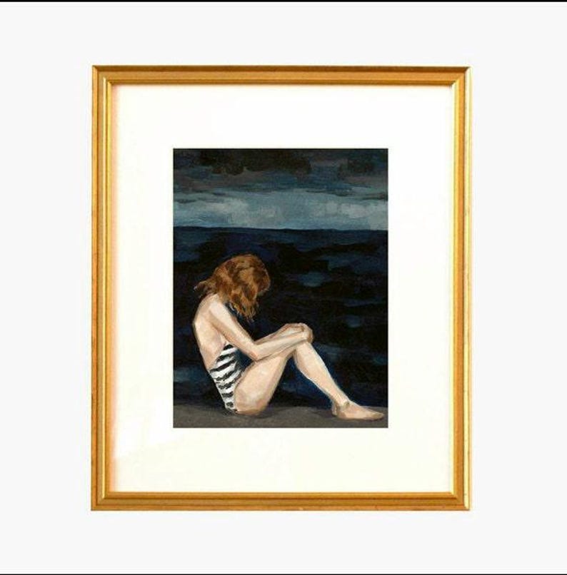 Dark Seas . giclee art print available in all sizes with framed and ready to hang options image 3