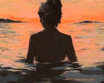 Summer Sunset .  giclee art print available in all sizes with framed and ready to hang options
