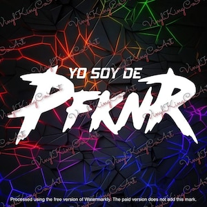 Yo soy de PfknR / Calcomanía de vinilo / Calcomanía para coche