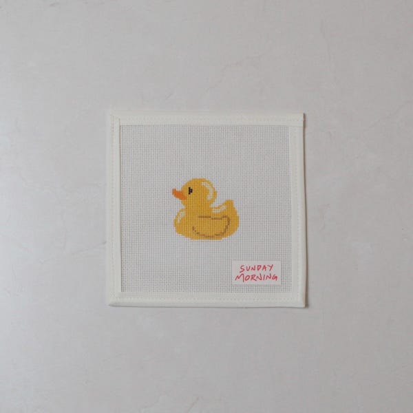 Mini Rubber Duck Needlepoint Canvas