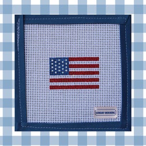 Mini American Flag Needlepoint Canvas