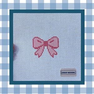 Mini Bow Needlepoint Canvas