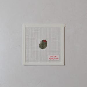 Mini Olive Needlepoint Canvas
