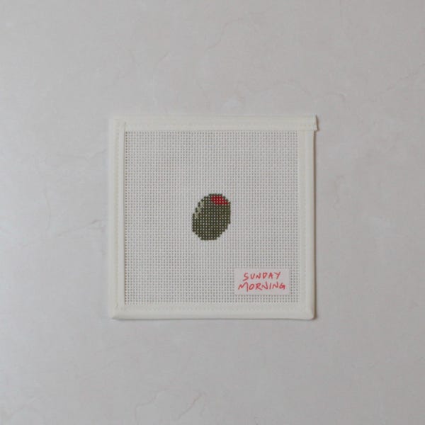Mini Olive Needlepoint Canvas