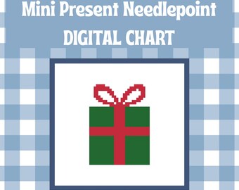 Mini Christmas Present Needlepoint Chart
