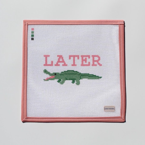 Later Gator Needlepoint Canvas
