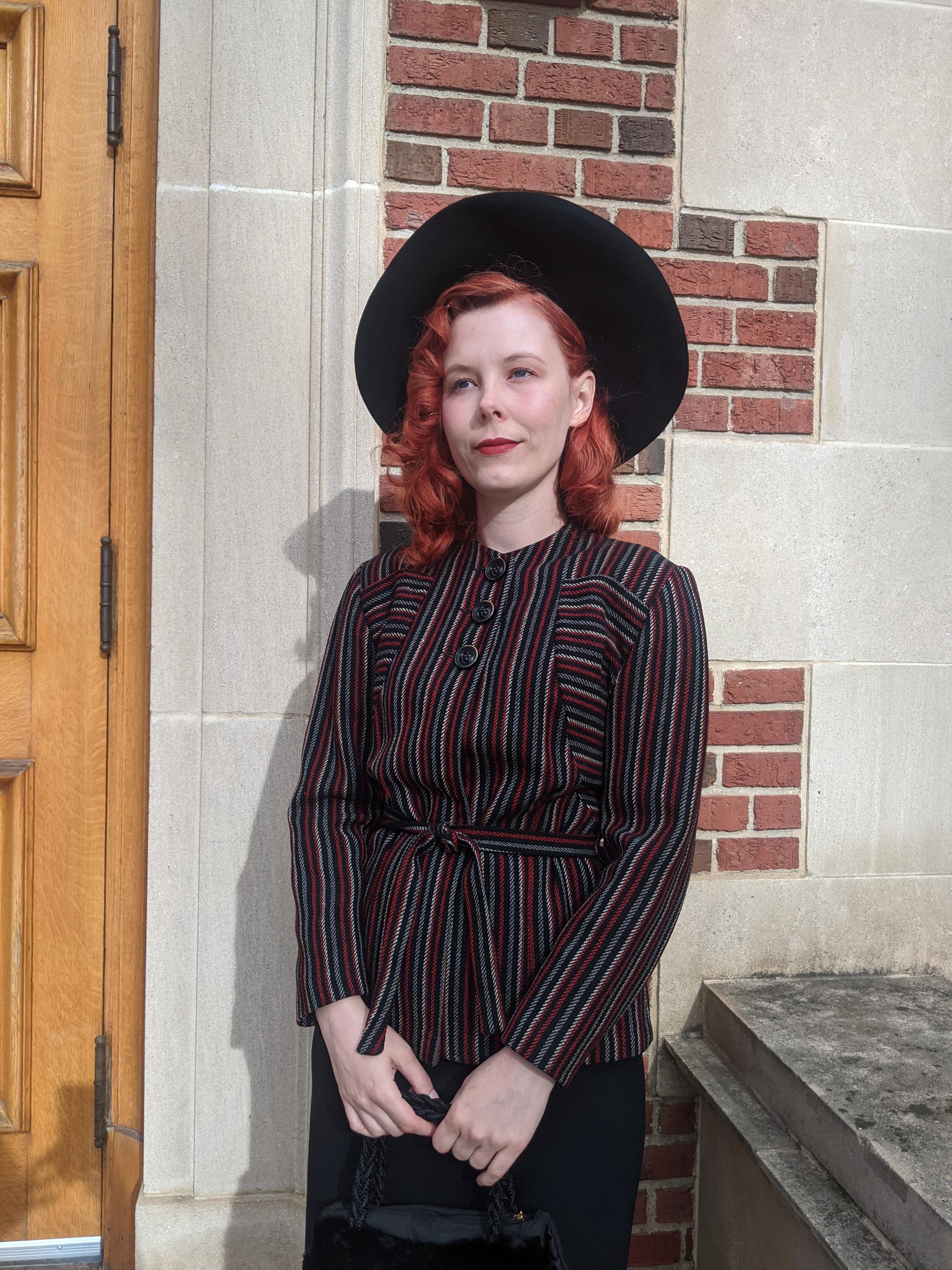 John-Frederics  (Fredereka Original) Cartwheel 1950s Couture Black Tilt Hat Cartwheel Hat 1950s - Etsy main image 4