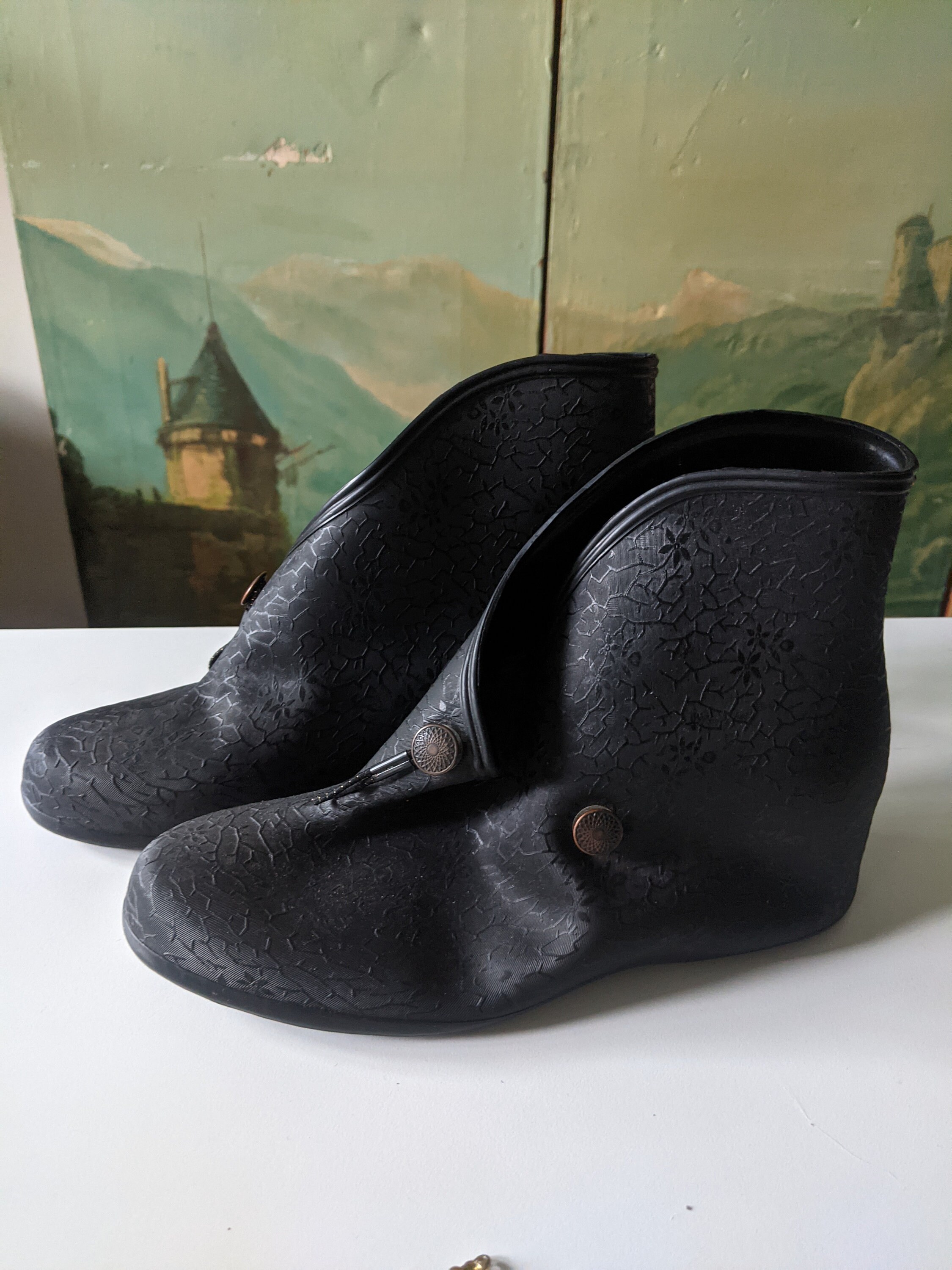 Vintage 1950s Lifebuoy Galoshes Rubber Over Booties - Etsy