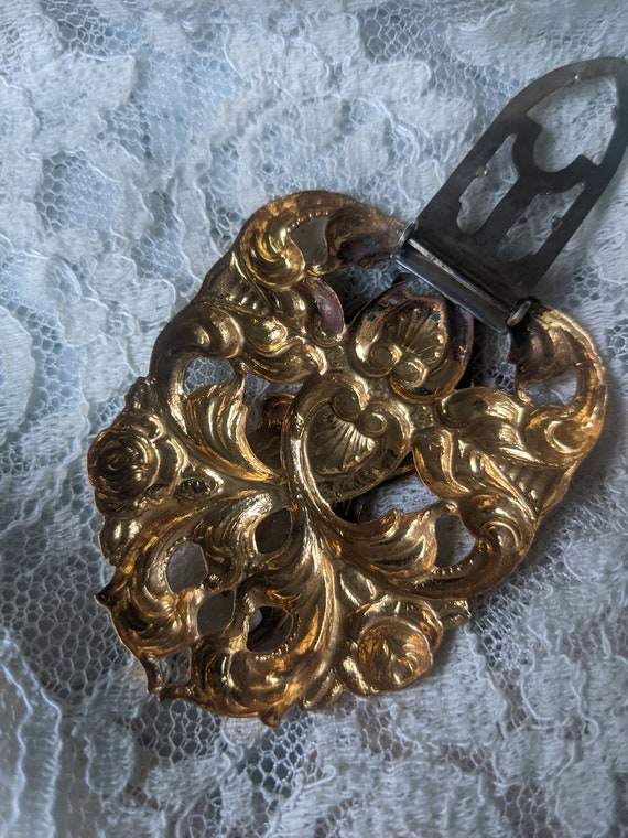 Antique 1900s 1910s Art Nouveau Dress Clip - image 5