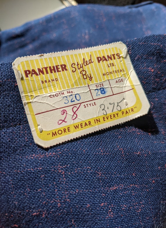 Vintage 1940s Panther Brand Deadstock Boys' Trouse