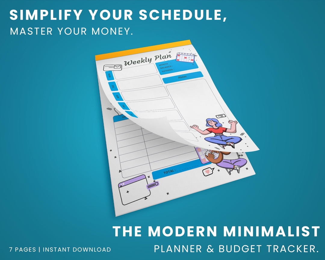 Budget Planner Printable Monthly Expense Tracker Savings