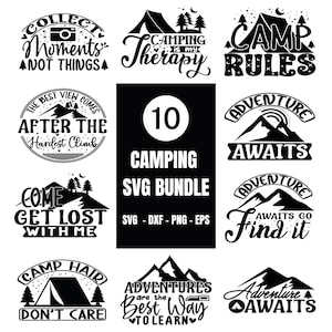Camping Svg Bundle, Camping Bundle, Camp Life Svg, Camping Svg For Cricut, Adventure Svg, Campfire Svg, Happy Camper Svg, Camping Quotes Svg