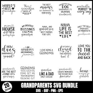 Grandparents Svg, Grandma Svg, Grandpa Svg, Nana Svg, Papa Svg, Best Grandpa Svg, Best Grandma Svg, Grandkids Svg, Family Svg, Blessed Nana