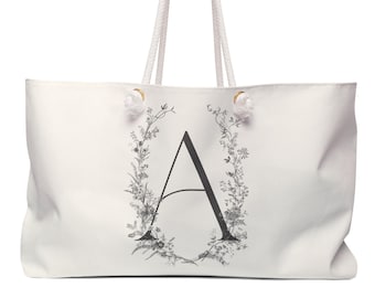 Bridal Weekender Bag, Bachelorette Tote, Honeymoon Overnight Bag, Engagement Gift