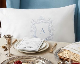 Passover Gift Pillowcase Personalized, Monogram Pesach Seder Home Decor, Hostess Gift
