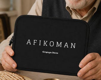 Bolsa Afikoman personalizada, soporte para Matzá personalizado, bolsa Seder acolchada con cremallera