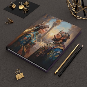 Queen Esther Purim Journal | Lined Hardcover Notebook, Jewish Gift