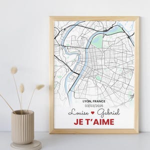 Cadeau Saint Valentin Personnalisé | Cadeau couple personnalisé | Anniversaire de mariage | Là où nous nous sommes rencontrés